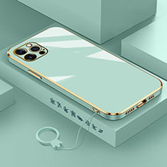 Funda Silicona Ultrafina Goma Carcasa S03 para Apple iPhone 13 Pro Max Verde