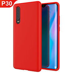 Funda Silicona Ultrafina Goma Carcasa S03 para Huawei P30 Rojo