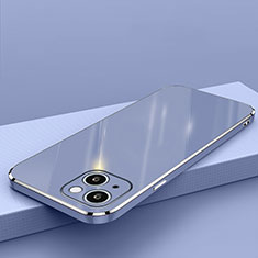 Funda Silicona Ultrafina Goma Carcasa S04 para Apple iPhone 13 Mini Azul