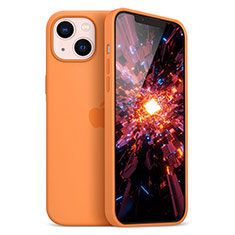 Funda Silicona Ultrafina Goma Carcasa S05 para Apple iPhone 14 Naranja