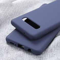 Funda Silicona Ultrafina Goma Carcasa U01 para Samsung Galaxy S10 Plus Azul