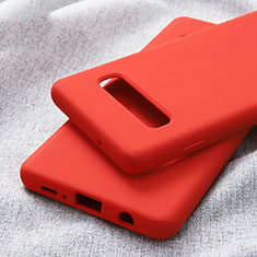 Funda Silicona Ultrafina Goma Carcasa U01 para Samsung Galaxy S10 Rojo