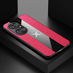 Funda Silicona Ultrafina Goma Carcasa X01L para Huawei P50 Pro Rojo