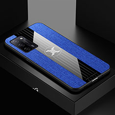 Funda Silicona Ultrafina Goma Carcasa X01L para Oppo A55 5G Azul