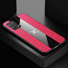 Funda Silicona Ultrafina Goma Carcasa X01L para Oppo A74 4G Rojo