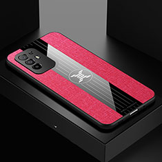 Funda Silicona Ultrafina Goma Carcasa X01L para Oppo F19 Pro+ Plus 5G Rojo