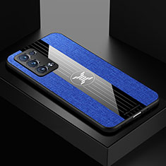 Funda Silicona Ultrafina Goma Carcasa X01L para Oppo Reno6 Pro 5G Azul