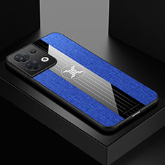 Funda Silicona Ultrafina Goma Carcasa X01L para Oppo Reno8 Pro+ Plus 5G Azul