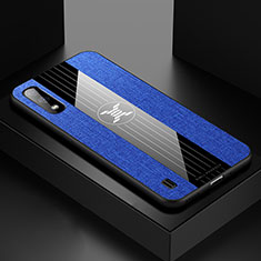 Funda Silicona Ultrafina Goma Carcasa X01L para Samsung Galaxy A01 SM-A015 Azul