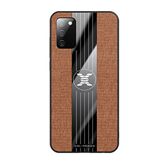 Funda Silicona Ultrafina Goma Carcasa X01L para Samsung Galaxy A03s Marron