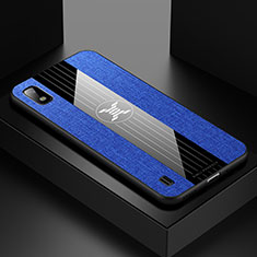Funda Silicona Ultrafina Goma Carcasa X01L para Samsung Galaxy A10 Azul