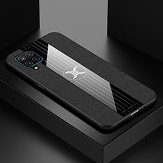 Funda Silicona Ultrafina Goma Carcasa X01L para Samsung Galaxy A12 Nacho Negro