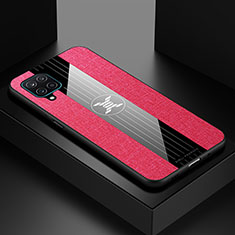 Funda Silicona Ultrafina Goma Carcasa X01L para Samsung Galaxy A12 Nacho Rojo