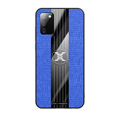 Funda Silicona Ultrafina Goma Carcasa X01L para Samsung Galaxy M02s Azul