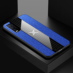 Funda Silicona Ultrafina Goma Carcasa X01L para Vivo Y30 Azul