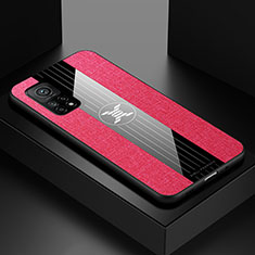 Funda Silicona Ultrafina Goma Carcasa X01L para Xiaomi Mi 10T Pro 5G Rojo