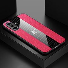 Funda Silicona Ultrafina Goma Carcasa X01L para Xiaomi Poco F3 GT 5G Rojo