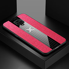 Funda Silicona Ultrafina Goma Carcasa X01L para Xiaomi Redmi Note 9S Rojo