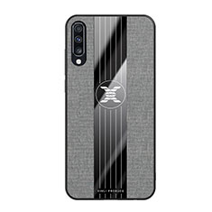 Funda Silicona Ultrafina Goma Carcasa X02L para Samsung Galaxy A70S Gris