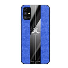 Funda Silicona Ultrafina Goma Carcasa X02L para Samsung Galaxy M51 Azul
