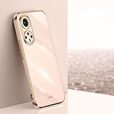 Funda Silicona Ultrafina Goma Carcasa XL1 para Huawei Honor 50 Pro 5G Oro Rosa