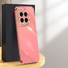 Funda Silicona Ultrafina Goma Carcasa XL1 para OnePlus 12 5G Rosa Roja