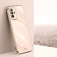 Funda Silicona Ultrafina Goma Carcasa XL1 para Oppo Reno5 Z 5G Oro