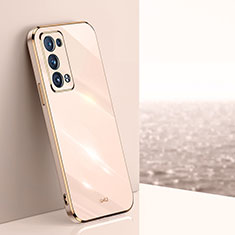 Funda Silicona Ultrafina Goma Carcasa XL1 para Oppo Reno6 Pro 5G Oro