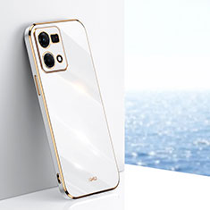 Funda Silicona Ultrafina Goma Carcasa XL1 para Oppo Reno7 4G Blanco