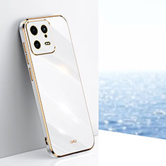 Funda Silicona Ultrafina Goma Carcasa XL1 para Xiaomi Mi 13 5G Blanco