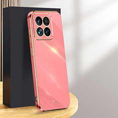 Funda Silicona Ultrafina Goma Carcasa XL1 para Xiaomi Mi 14 5G Rosa Roja