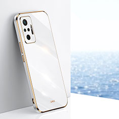 Funda Silicona Ultrafina Goma Carcasa XL1 para Xiaomi Redmi Note 10 Pro 4G Blanco
