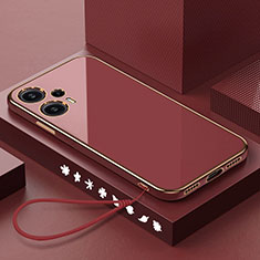 Funda Silicona Ultrafina Goma Carcasa XL3 para Xiaomi Poco F5 5G Rojo