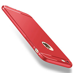 Funda Silicona Ultrafina Goma para Apple iPhone 6S Rojo