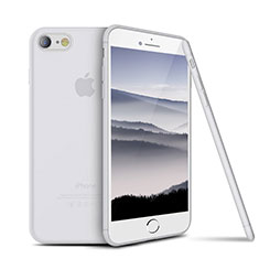 Funda Silicona Ultrafina Goma S03 para Apple iPhone 7 Blanco