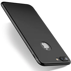 Funda Silicona Ultrafina Goma S03 para Apple iPhone 8 Plus Negro