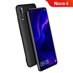 Funda Silicona Ultrafina Goma S03 para Huawei Nova 4 Negro