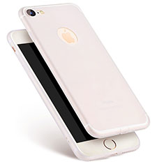 Funda Silicona Ultrafina Goma S07 para Apple iPhone 7 Blanco