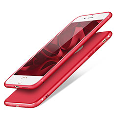 Funda Silicona Ultrafina Goma S09 para Apple iPhone 7 Rojo