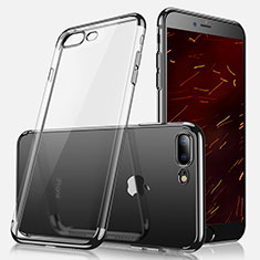 Funda Silicona Ultrafina Transparente A07 para Apple iPhone 8 Plus Negro