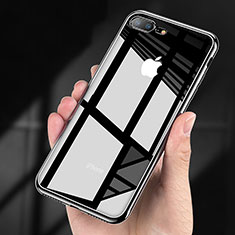 Funda Silicona Ultrafina Transparente A17 para Apple iPhone 8 Plus Negro
