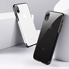 Funda Silicona Ultrafina Transparente C16 para Apple iPhone Xs Negro