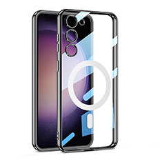 Funda Silicona Ultrafina Transparente con Mag-Safe Magnetic AC1 para Samsung Galaxy S24 5G Negro