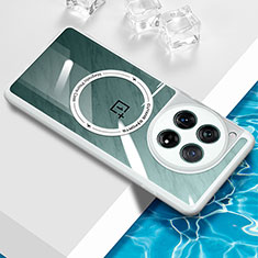 Funda Silicona Ultrafina Transparente con Mag-Safe Magnetic BH1 para OnePlus 12 5G Blanco