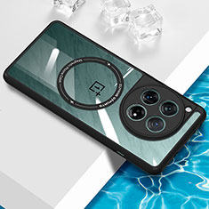 Funda Silicona Ultrafina Transparente con Mag-Safe Magnetic BH1 para OnePlus 12 5G Negro