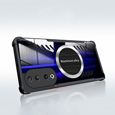 Funda Silicona Ultrafina Transparente con Mag-Safe Magnetic H01 para Huawei Honor 90 5G Negro