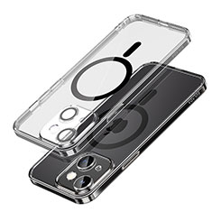 Funda Silicona Ultrafina Transparente con Mag-Safe Magnetic LD1 para Apple iPhone 13 Negro