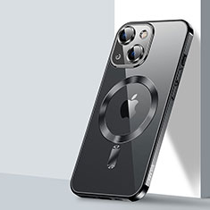 Funda Silicona Ultrafina Transparente con Mag-Safe Magnetic LD2 para Apple iPhone 14 Negro