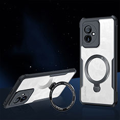 Funda Silicona Ultrafina Transparente con Mag-Safe Magnetic P01 para Huawei Honor 100 5G Negro