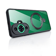 Funda Silicona Ultrafina Transparente con Mag-Safe Magnetic P01 para Huawei Nova 11 Pro Negro